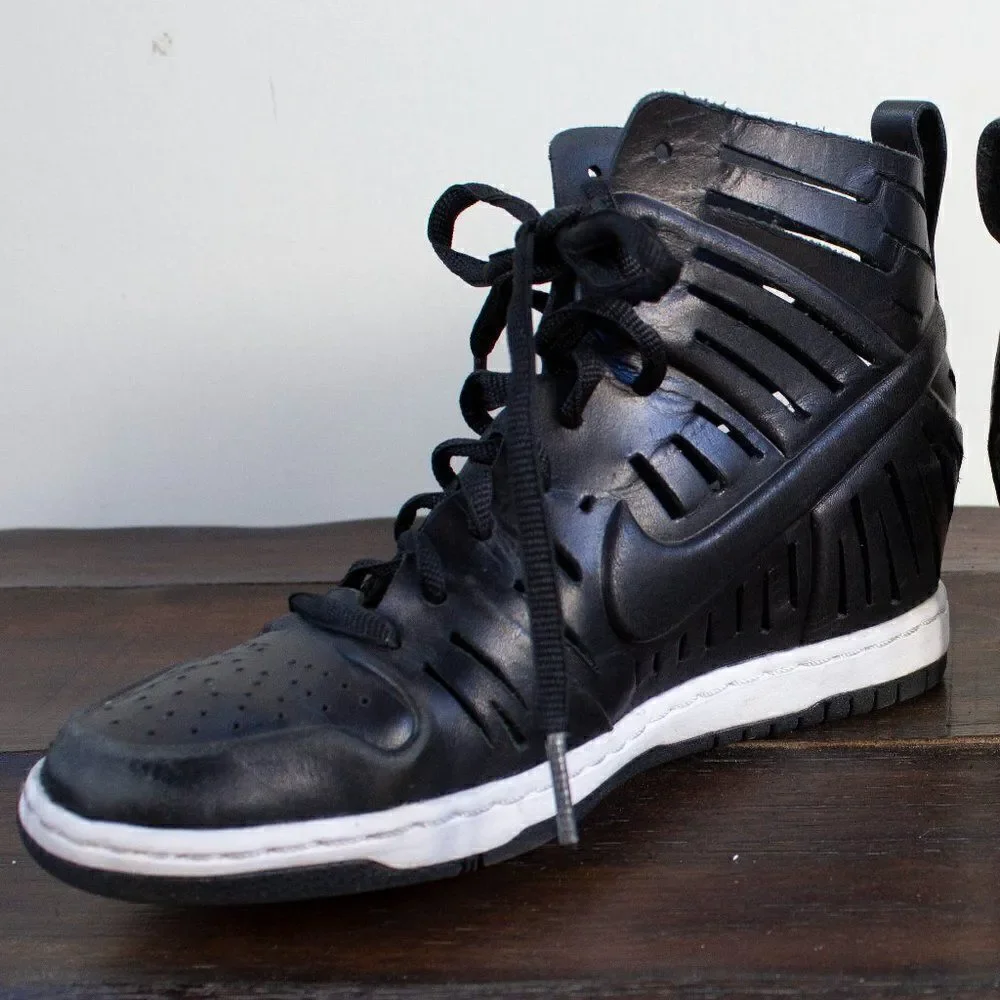 Nike Dunk Sky Hi 2.0 Joli Black Shoes Sandal Wedge Women’s‎ Size 5